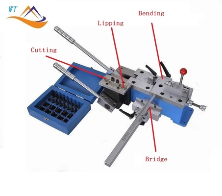 Folding Steel Ruler Bar 4 in 1 Precision Label Die Manual Steel Ruler Blade Bending Machine with Bridge Lipping Bending Cut